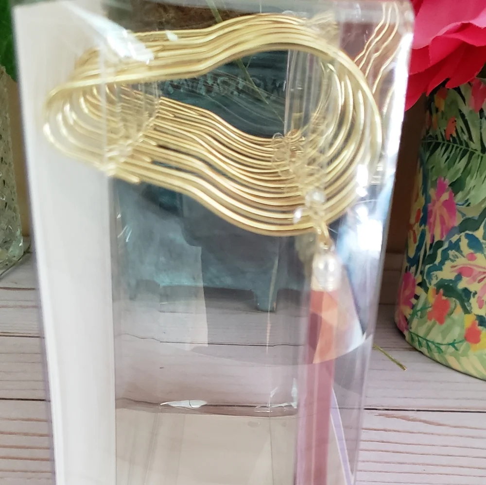 Wild Sage Erica Tassel Shower Hooks NWT in Box